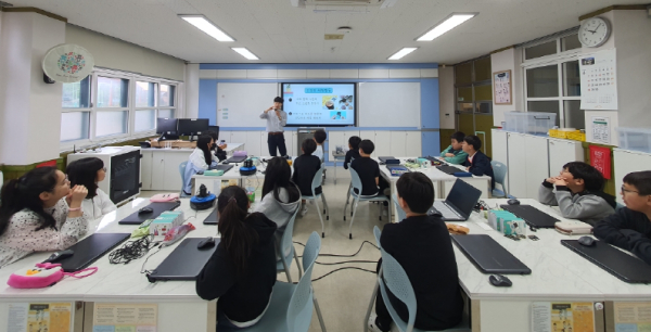 상반기 학교로 찾아가는 메이커교육 진행 모습
