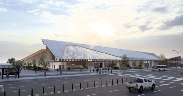 유성복합터미널 주간외부투시도