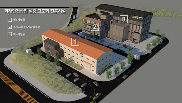 화재안전산업 진흥시설 조감도