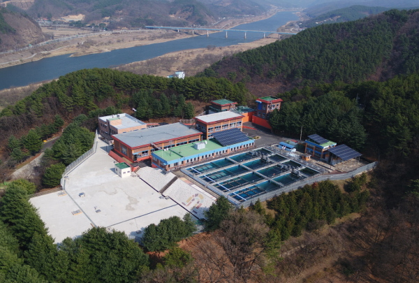 옥룡정수장 전경