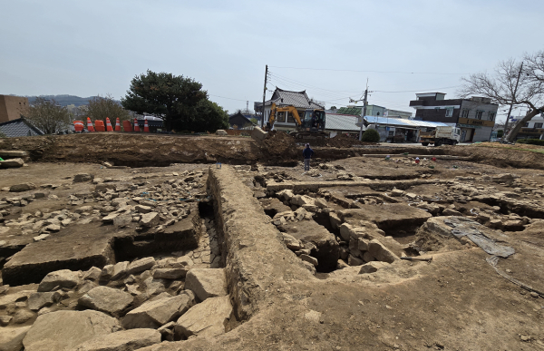 면천읍성 내삼문 문화재 정밀발굴조사지 전경