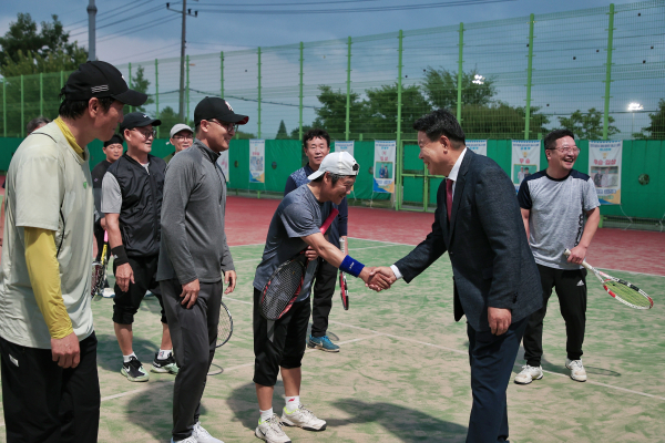 오성환 당진시장, 충남도민체전 참가 선수 격려