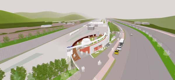 식장산역 조감도 및 실내외 투시도