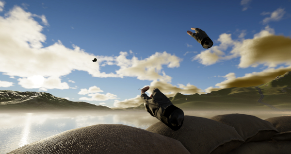 XR 수류탄 투척 및 비행 사진