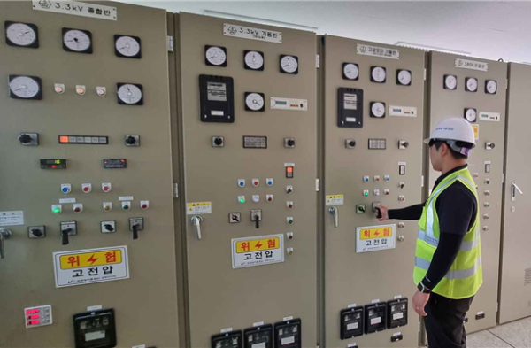 공주 견동배수장 훈련 모습