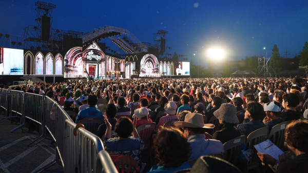 지난 11일, 해미국제성지 앞 청년광장에서 개최된 열린 음악회 개최 모습