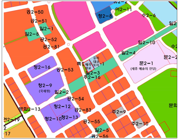 2-4생활권(나성동) 특정업무시설 용지