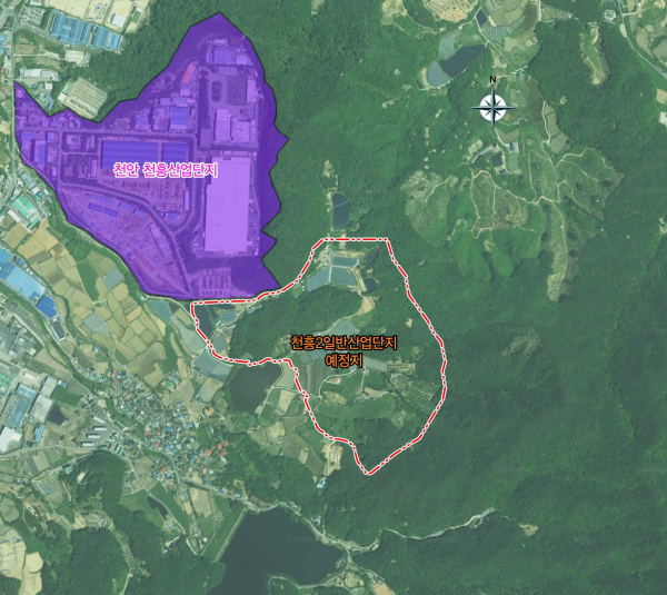 천안 천흥2일반산업단지 위치도/천안시 제공<br>