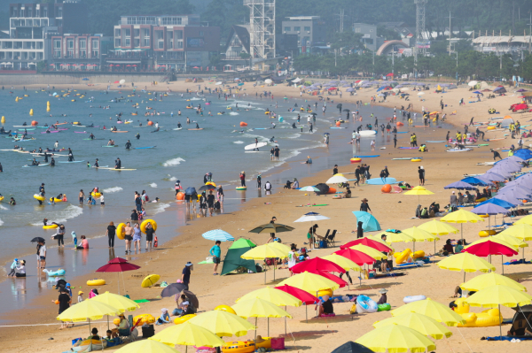 지난해 만리포 해수욕장 모습(23. 8. 14.).