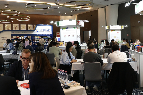 리옹 K-푸드 페어 B2B 수출 상담회 현장