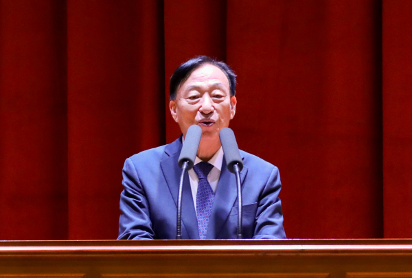 학생맞춤통합지원 학교장 역량강화 연수 진행에서 인사말하는 설동호 교육감