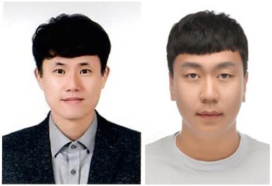 국립한밭대학교 창의융합학과 이종희 교수(왼쪽)와 수상논문의 제1저자인 성백상 박사과정생