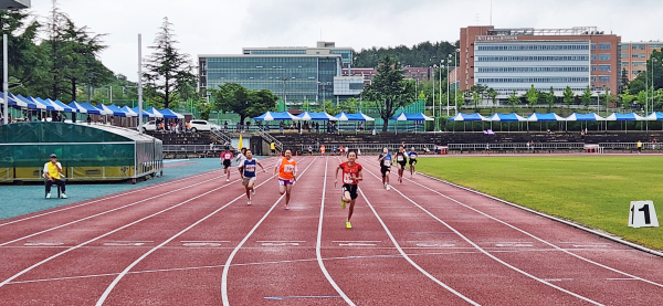 지난 21일부터 23일까지, 제36회 대전시교육감기 육상경기대회 진행 모습