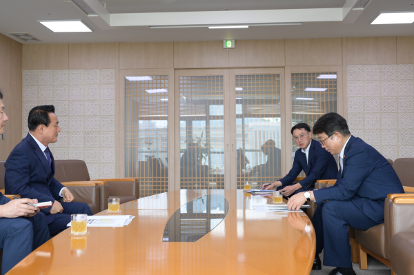 백성현 논산시장 국토부 방문 모습