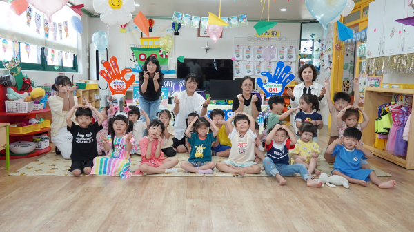 손씻기 교육 모습