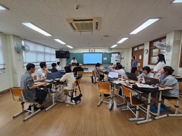 2024학년도 중등 수업공감성장연수 진행 모습