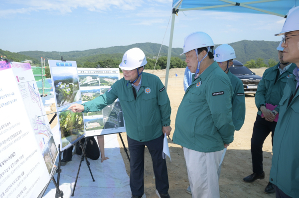 28일, 여름철 풍수해 대비 점검에 나선 최민호 시장