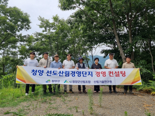 비봉산 선도 산림경영단지 경영 컨설팅 시행 모습