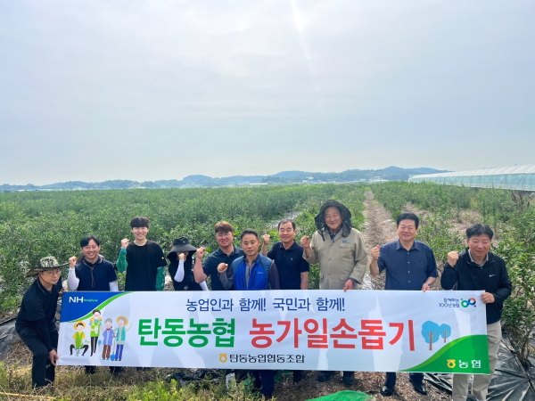 충남 당진 석문농협 직원들과 1박2일 농촌일손돕기 봉사