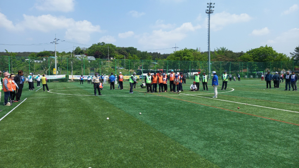 지난해 5월 13일부터 14일까지 열린 제25회 서산시장기 생활체육대회 게이트볼 경기 모습