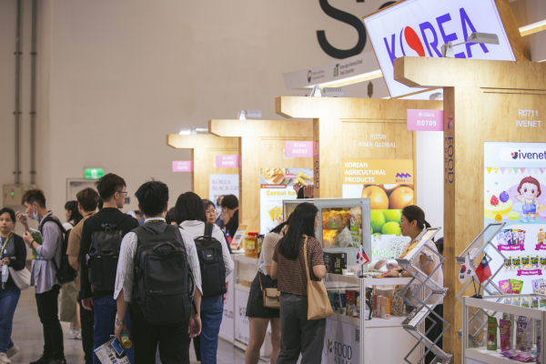 타이베이 식품박람회 통합한국관 현장 수출 상담