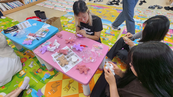 인형만들기&리터치 중