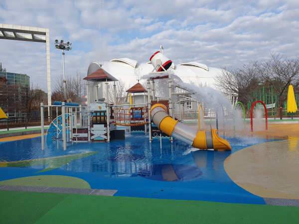 당진종합운동장 생활체육공원 물놀이장 전경