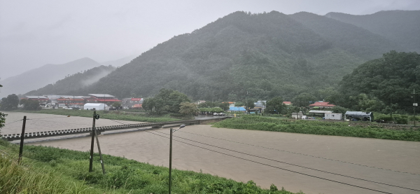 8일 6시 경 금산 기상상황(잠수교)