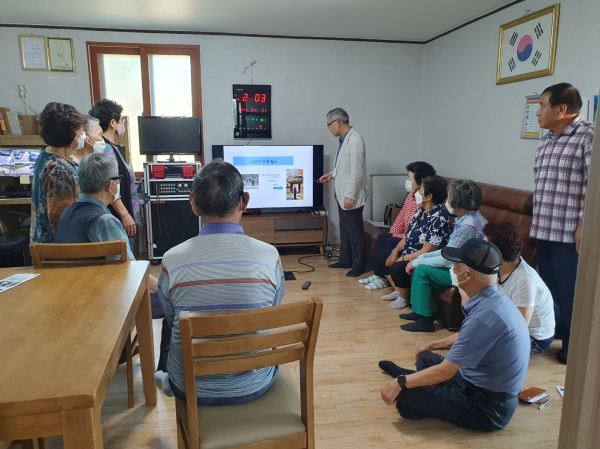 지난해 고령자 교통사고 예방 교육 진행 모습