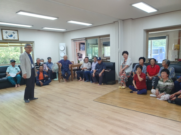 지난해 고령자 교통사고 예방 교육 진행 모습