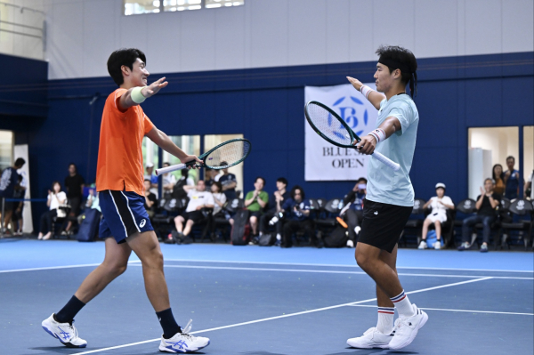왼쪽부터 신우빈(경산시청), 신산희(세종시청) 선수.
