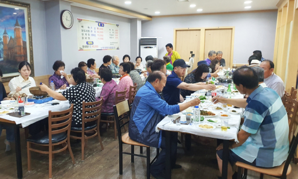 재오지리 마을잔치 모습