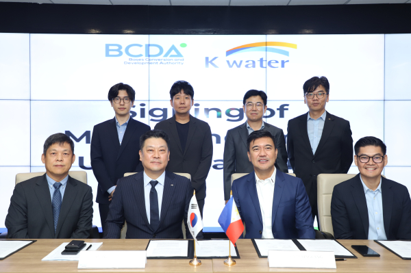 7월 17일 필리핀 팜팡가주(州) 클락 현지에서 필리핀 기지전환개발청과 상하수도 기반 시설 확충 타당성 조사 등 국제협력 사업의 원활한 추진을 위한 업무협약을 체결했다.