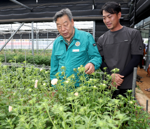농촌지도 시범사업 현장 점검 (남면 몽산리)