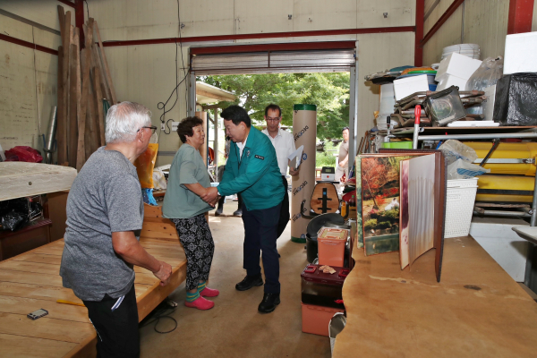 밝은사회당진클럽 수해 피해 복구 현장사진