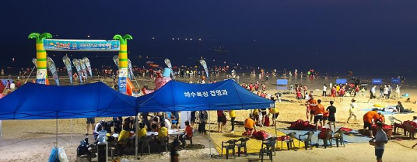 지난해 대천해수욕장 야간개장