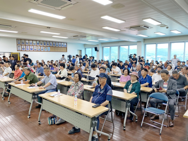 ‘논산 국방 국가산업단지 주민설명회’ 개최 모습