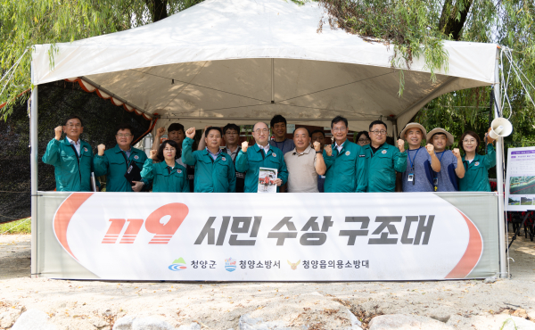 김기영 충남 행정부지사, 직접 물놀이 현장 시찰 모습