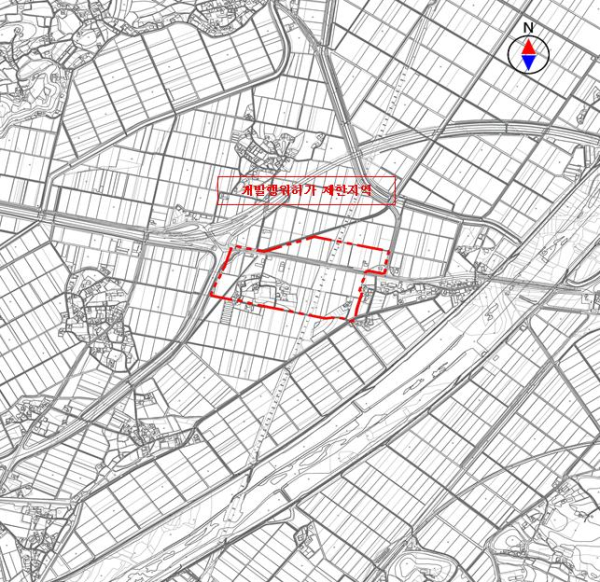 개발행위허가 제한지역 재지정 도면