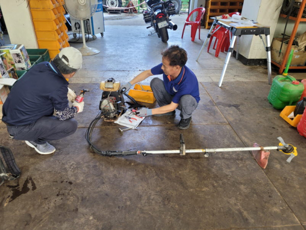 예초기 안전 사용 교육 사진