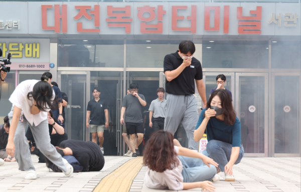 을지연습 드론테러 훈련 모습