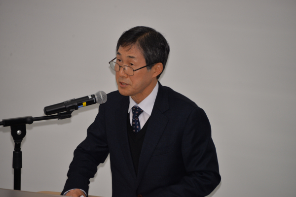 취임사 하는 양현봉 세종테크노파크 원장