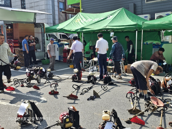 하반기 농기계 수리 행사 현장 모습
