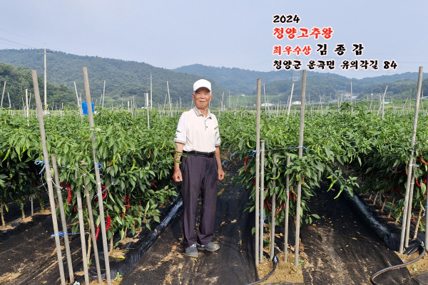 고추 최우수상 김종갑 씨