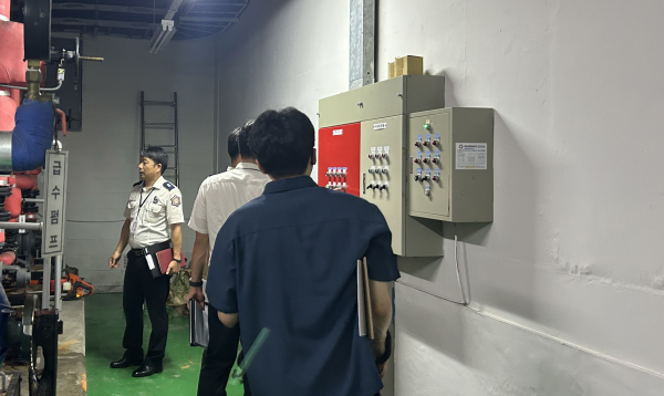 전기차 충전소 합동 점검 모습