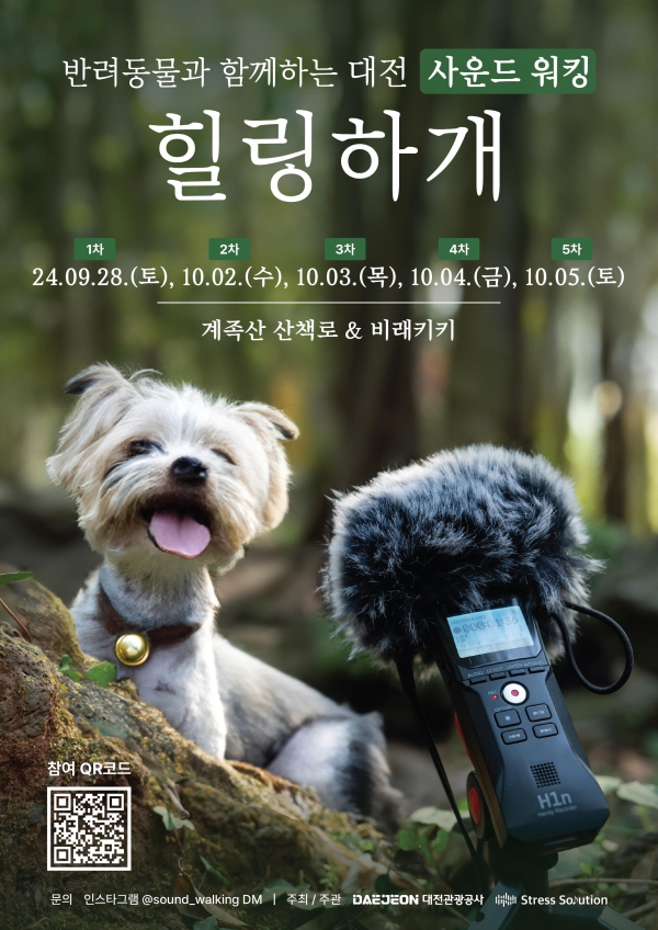 ‘2024 대전 사운드 워킹 힐링하개’ 포스터