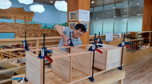 목재전문교육 강좌 모습