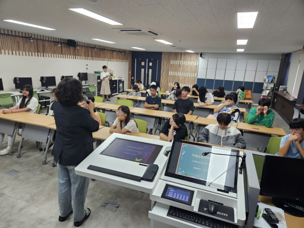 찾아가는 자원순환교육 진행 모습