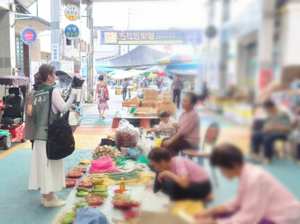 원산지 단속 모습
