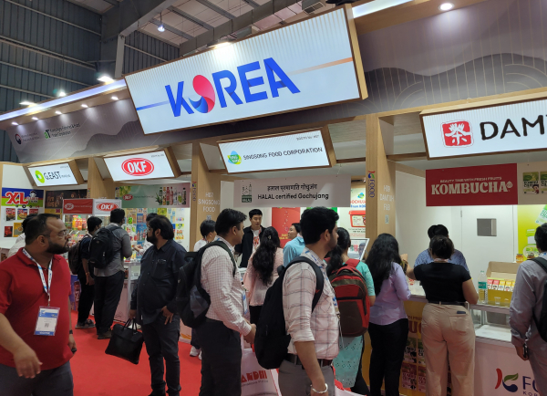 인도 뭄바이 식품박람회 한국관 전경
